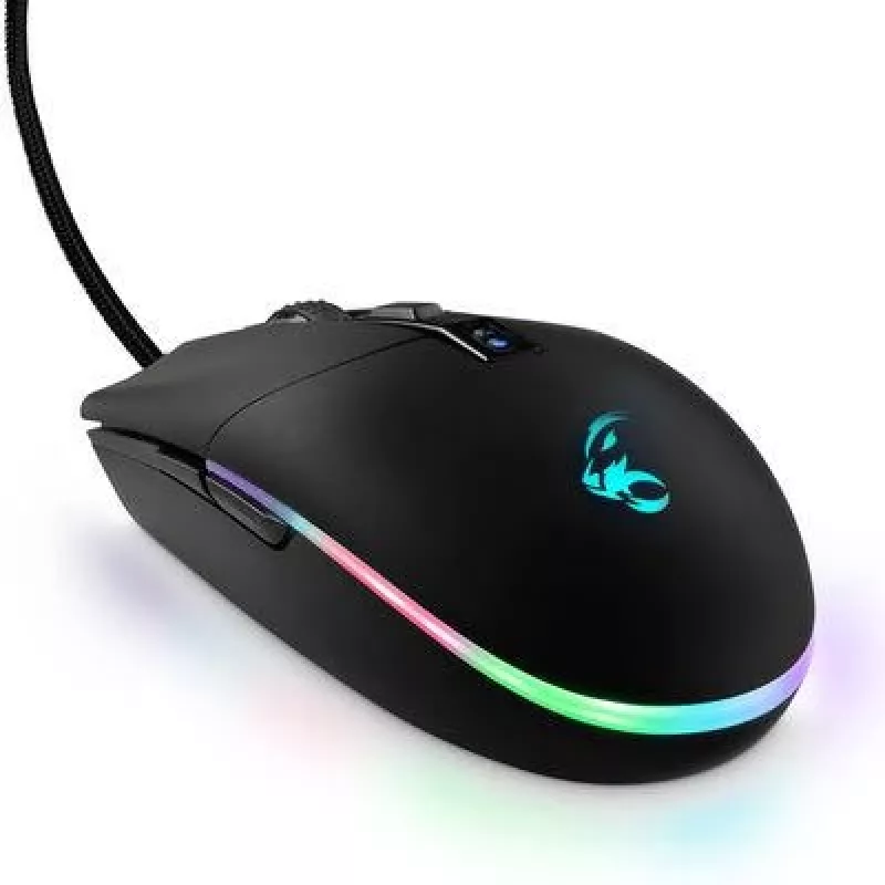 Žaidimų pelė MediaRange MRGS202 – dešinei rankai, optinė, 4000 DPI, 6 mygtukai, USB Type-A, juoda