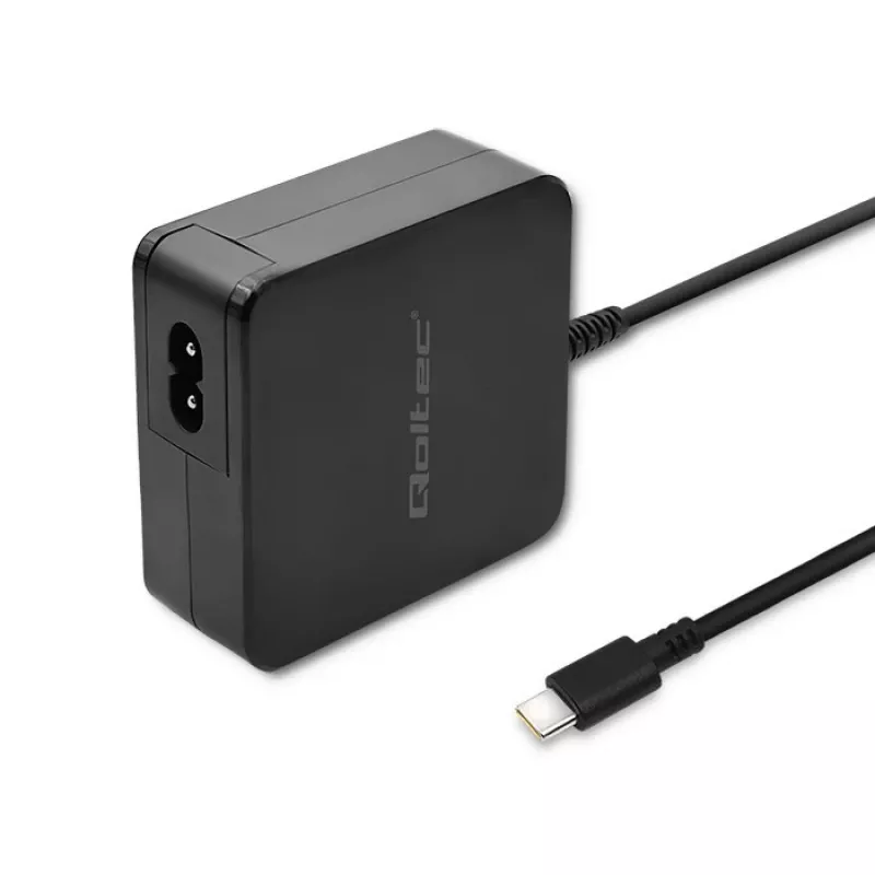 Qoltec 51027 Įkroviklis | 65W | 5-20.3V | 2-3.25A | USB Type C | PD
