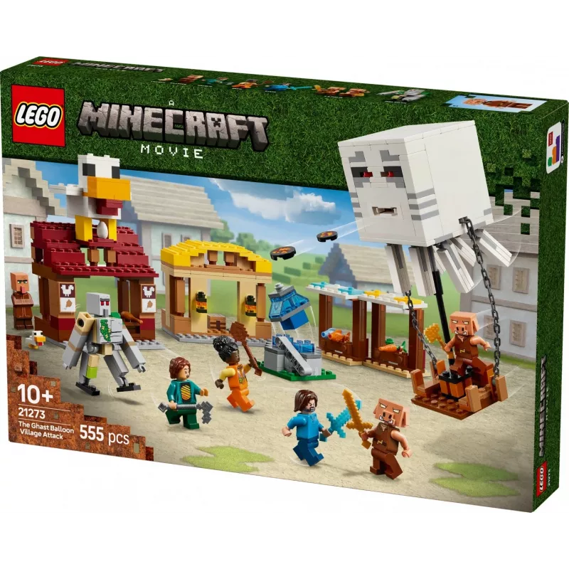 LEGO MINECRAFT 21273 Ghast Baliono Kaimo Ataka