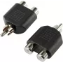 SpeaKa Professional RCA garso Y adapteris [1x RCA kištukas – 2x RCA lizdas] juodas (SP-7870160)