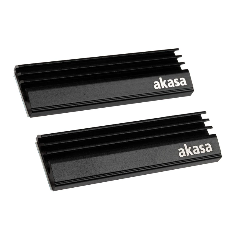 Akasa A-M2HS01-KT02 aušinimo sistema SSD šilumos šalintuvas/radiatoriuss juodas 1-2