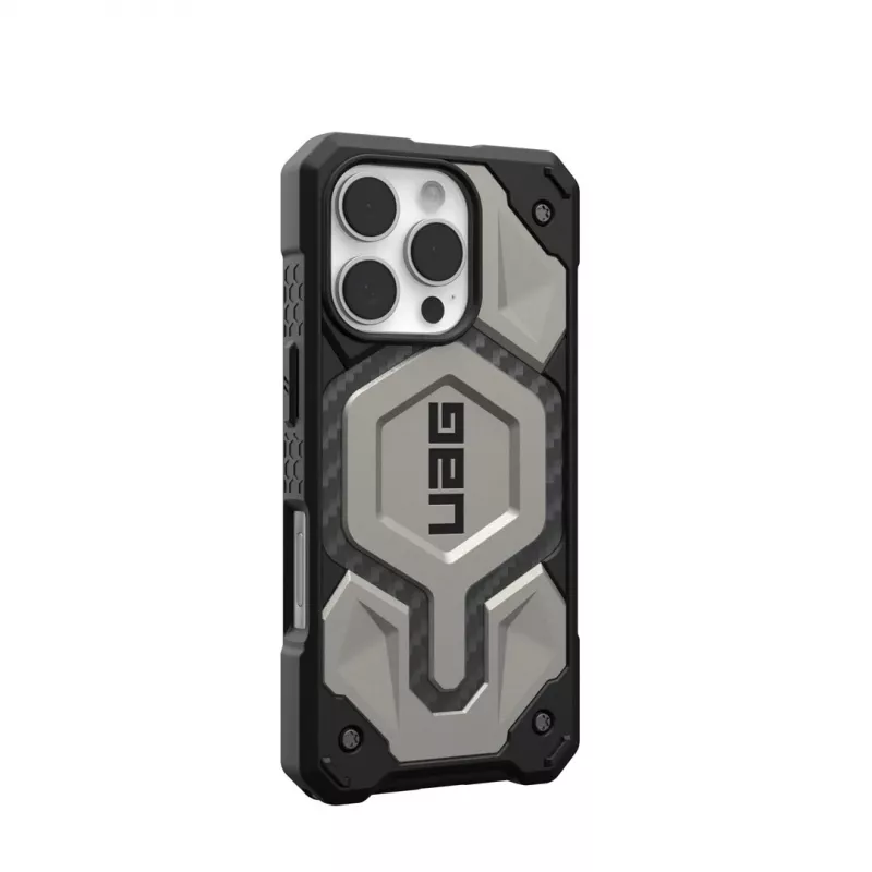 Urban Armor Gear Monarch Pro dėklas mobiliesiems telefonams 16 cm (6,3 inch) Titanium