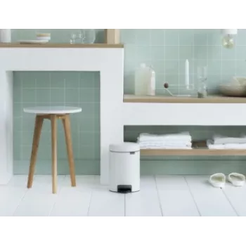 Brabantia 112126 šiukšliadėžė 3 l apvali balta (11 21 26)
