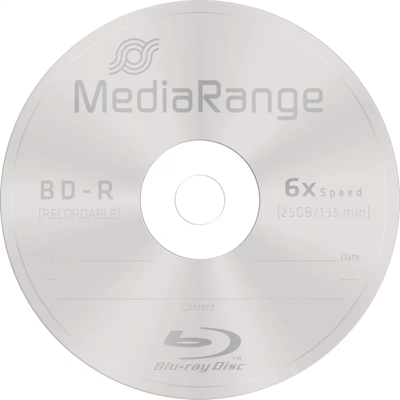 MediaRange MR514 BD-R tuščias diskas 25 GB 25 vnt.