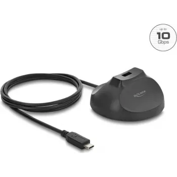 DELOCK magnetinis stovas USB Type-A lizdas – USB Type-C kištukas 10 Gbps prijungimo laidas 1,2 m (64365)