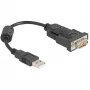 DeLOCK adapteris USB 2.0 Type-A į RS-232 D-Sub 9 kontaktų kištukas 0,25 m