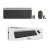 Belaidis klaviatūros ir pelės rinkinys Logitech MK470 Slim Combo (grafitas)