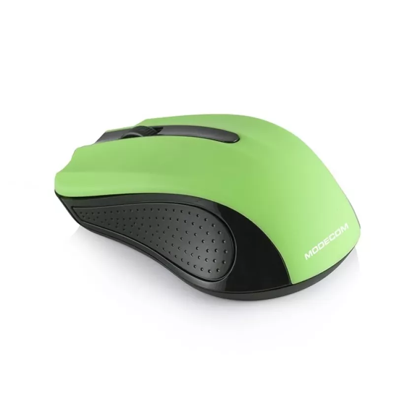 Belaidė optinė pelė Modecom MC-WM9 RF 1200 DPI, juoda/žalia