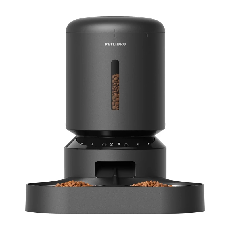 Automatinis ėdalo daviklis Aptel Granary PL-AF103-36B, 5 L, du dubenėliai, Wi‑Fi (juodas)