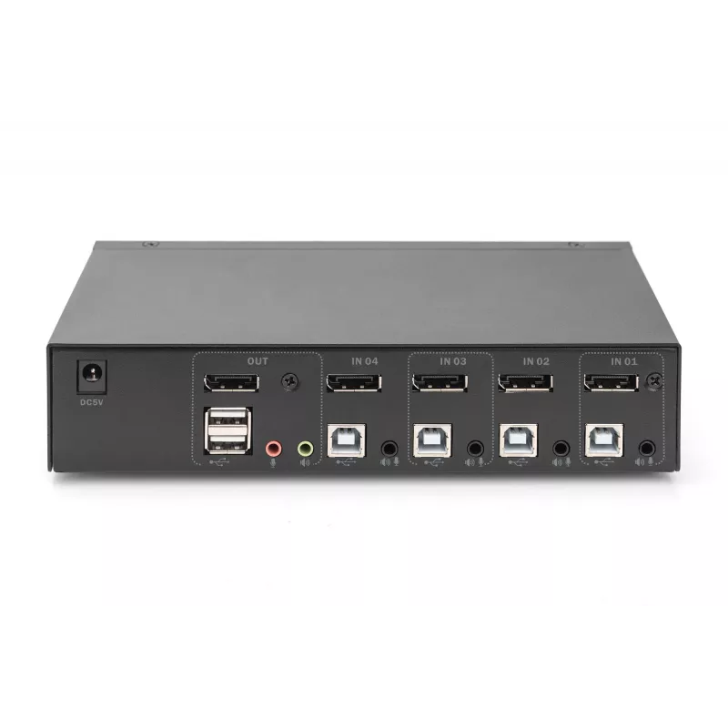 KVM jungiklis Digitus DS-12891 4x1 DP USB 4K Ultra HD