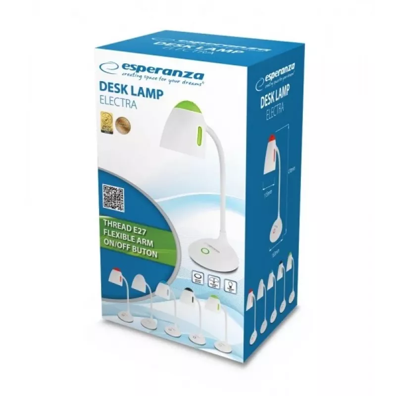 Stalinė lempa Esperanza ELD110W E27 12 W LED balta