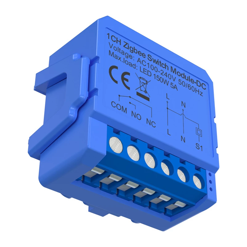 1 kanalo ZigBee jungiklio modulis Avatto ZWSM16-DC32V-1, įtampos neturintis kontaktas, DC 32V