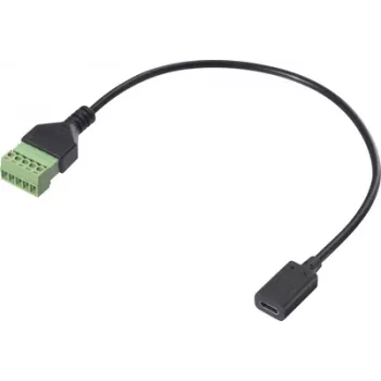 Renkforce USB-C adapterio laidas [1x lizdas - 1x gnybtinis jungimas] RF-6443954 30 cm
