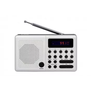 Eltra Radio Pliszka USB, FM balta