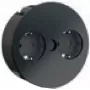 Bachmann TWIST ilgintuvas 2 m, 2 AC lizdai, vidaus naudojimui, metalas/plastikas, juoda, 42,5 mm