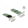 DeLOCK PCI Express x16 kortelė su 4 vidiniais NVMe M.2 Key M lizdais – Low Profile formos faktorius