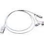 ROLINE 11.02.8329 USB kabelis 1 m USB 2.0 USB A Micro-USB B Baltas