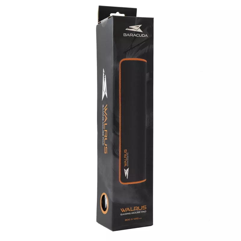 Baracuda BGMP-011 Walrus Black/Orange 800x400 XL didelis žaidimų pelės kilimėlis