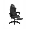 Žaidimų kėdė Huzaro Force 3.7 Carbon Black – ergonomiška, reguliuojamas aukštis 107,5–116,5 cm, 5 ratukai, juosmens ir kaklo pagalvėlės