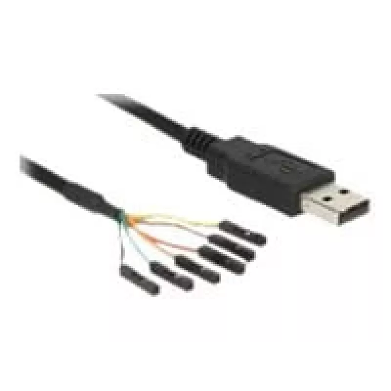 USB laidas DeLOCK 1,8 m USB 2.0-A/TTL 6 kontaktų juodas