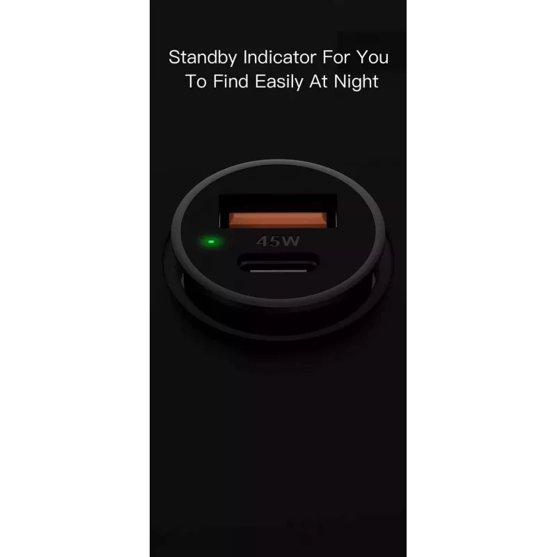 Automobilinis kroviklis Orsen C8 45W – 45W USB-C PD greitasis krovimas, juodas