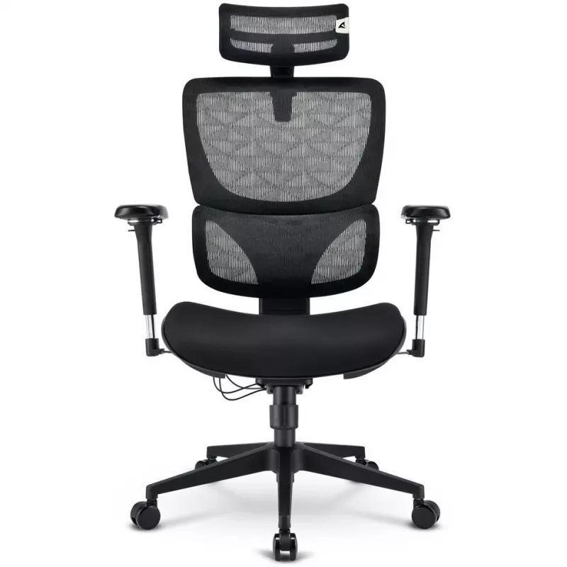 Biuro kėdė Sharkoon OfficePal C40 – juoda, ergonomiškas dizainas, reguliuojamas aukštis