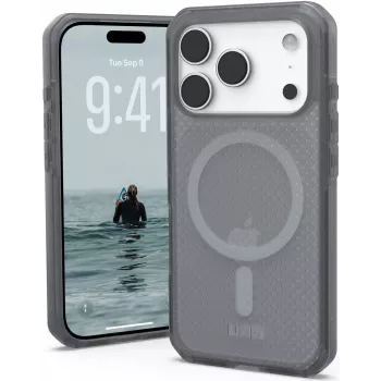 UAG Urban Armor Gear Dot MagSafe Dėklas | Apple iPhone 17 Pro | pilkai permatomas | 114536113131