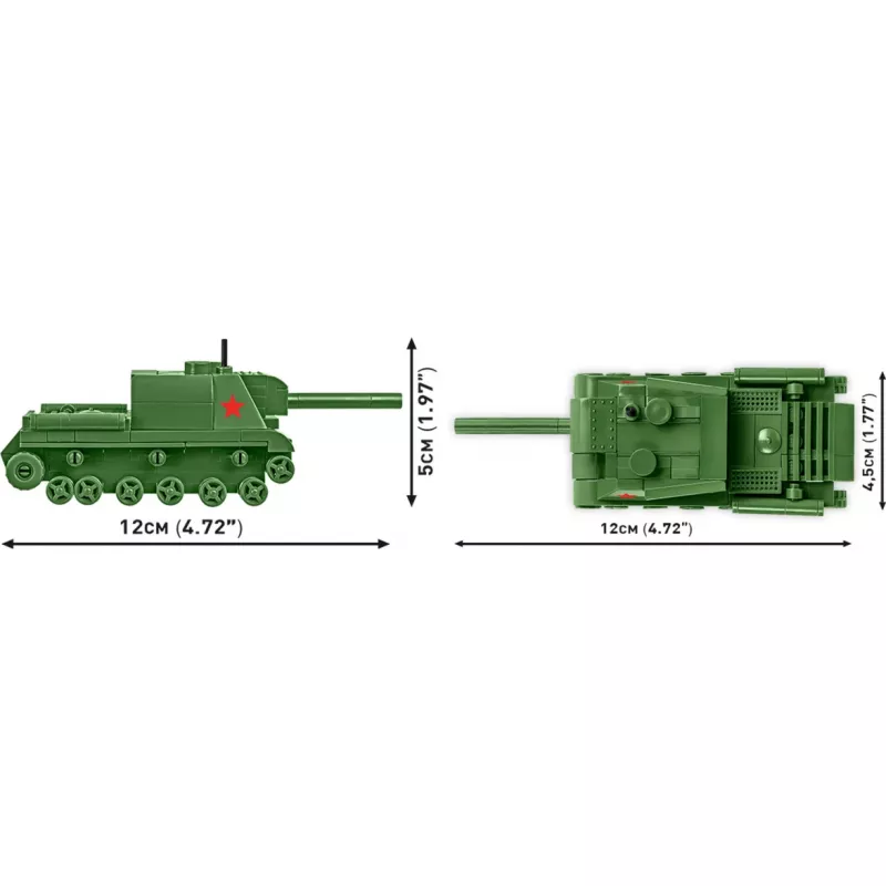 Konstruktorius Cobi ISU 152 – Antrojo pasaulinio karo tema, 135 detalės, žalia