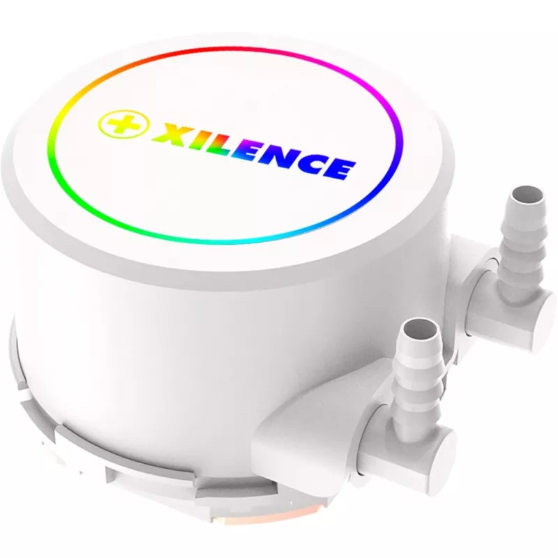 Skysčio aušintuvas XILENCE Performance A+ XC974 — 240 mm radiatorius, 300 W TDP, baltas, ARGB