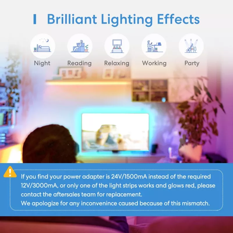 Meross MSL320 LED juosta 5 mm