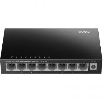 Nevaldomas jungiklis Cudy FS108 8 prievadų Fast Ethernet 10/100 juodas