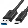 UNITEK Y-C474BK USB kabelis USB 3.2 Gen 1 (3.1 Gen 1) 1 m USB A USB C juodas