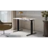 Elektra reguliuojamas aukščio stalas cama meble MOON 121x67x72–120 cm, stačiakampis medžio drožlių plokštės viršus, 100–240V