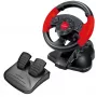 Vairas ESPERANZA EG103 žaidimų valdiklis – PC/PS2/PS3, 13 mygtukų, vibracija, akselerometras, juodas/raudonas
