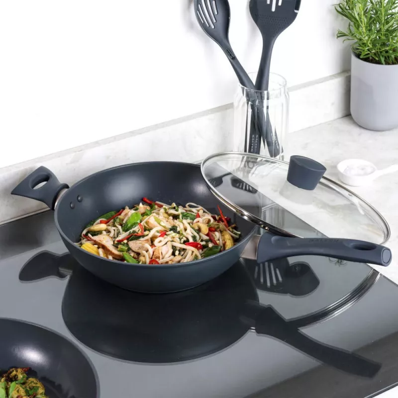 Vok keptuvė Salter BW12267EU7 28 cm nelimpanti, tinka indukcijai