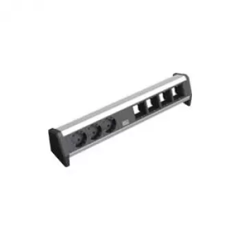 Prailginimo blokas Bachmann 902.003 3 AC lizdai juodas sidabrinis