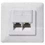 Sieninis RJ45 lizdas ShiverPeaks BS74276, 6a kategorija, baltas