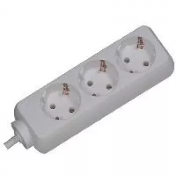 Prailginimo laidas Bachmann 3x Schuko H05VV-F 3G 1,50 mm² 16A/3680W 3 m