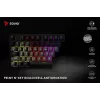 Savio Phenix SAVGK-RED belaidė mechaninė klaviatūra (82 klavišai, 75 %, Gateron Pro, RGB, RF 2,4 GHz / Bluetooth / USB)