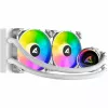 S80 RGB White AIO 240 mm, skystas aušinimas baltas
