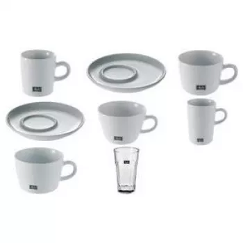 Cappuccino puodelis MELITTA M-Cups 0,25 L porcelianas baltas — 65 mm aukštis