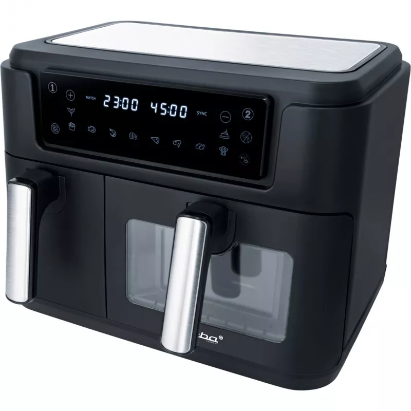 Dvigubas oro gruzdintuvas Steba HF 9500 DUO (juodas, 2400 W, 2 krepšeliai 6 L + 3,5 L)