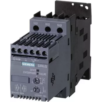 Siemens minkštasis paleidiklis 3RW3016-1BB14, 9 A, 4.0 kW (400 V), 2.2 kW (230 V)