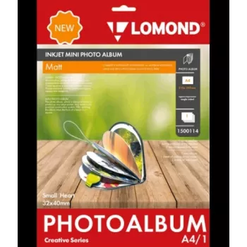 Lomond rašalinis mini albumas Maža širdelė matinis 32x40mm (Small)