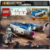 LEGO Star Wars Kapitono Rekso Y-Wing mikrokovas – Žvaigždžių karų: Klonų karai žaislinis erdvėlaivis su minifigūrėle, 6+ metų berniukams