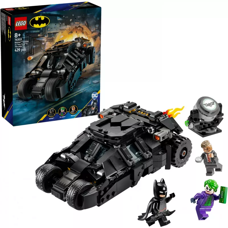 LEGO BATMAN 76303 Betmeno Tumbleris prieš Dviveidį ir Džokerį