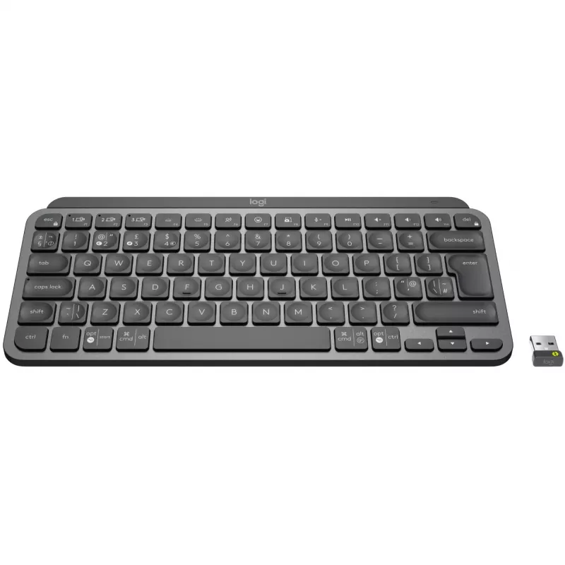 LOGITECH MX Keys Mini For Business Graphite – belaidė klaviatūra (UK išdėstymas, tarptautinė versija)