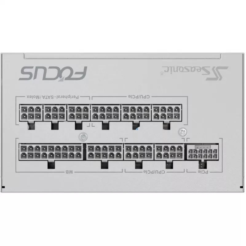 Seasonic FOCUS-GX-1000-V4-WHITE maitinimo blokas, 1000W, 80 PLUS Gold, pilnai modulinis, baltas