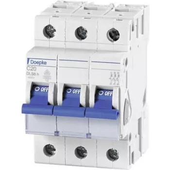 DOEPKE Automatinis jungiklis C20A DLS-6H-C20-3-6-KA 6kA 3 polių 400V C charakteristika DLS-6H-C20-3-6-KA (09914294)