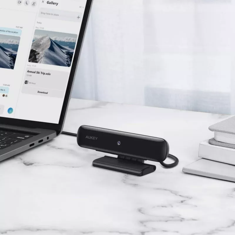 WebCam AUKEY PC-W1 USB | Full HD 1920x1080 | 1080p | 30 kadrų per sekundę